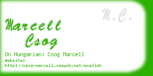 marcell csog business card